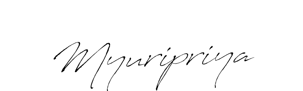 The best way (Antro_Vectra) to make a short signature is to pick only two or three words in your name. The name Myuripriya include a total of six letters. For converting this name. Myuripriya signature style 6 images and pictures png