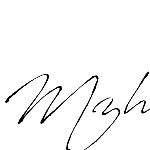 Also we have Mzh name is the best signature style. Create professional handwritten signature collection using Antro_Vectra autograph style. Mzh signature style 6 images and pictures png