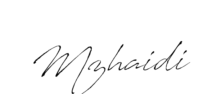 Antro_Vectra is a professional signature style that is perfect for those who want to add a touch of class to their signature. It is also a great choice for those who want to make their signature more unique. Get Mzhaidi name to fancy signature for free. Mzhaidi signature style 6 images and pictures png