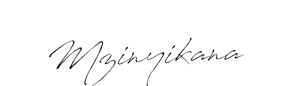 Create a beautiful signature design for name Mzinyikana. With this signature (Antro_Vectra) fonts, you can make a handwritten signature for free. Mzinyikana signature style 6 images and pictures png