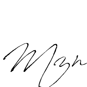 How to make Mzn signature? Antro_Vectra is a professional autograph style. Create handwritten signature for Mzn name. Mzn signature style 6 images and pictures png