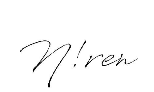 Make a beautiful signature design for name N!ren. Use this online signature maker to create a handwritten signature for free. N!ren signature style 6 images and pictures png