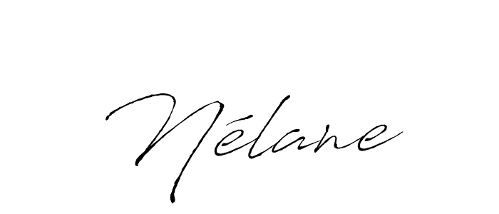 Make a beautiful signature design for name Nélane. With this signature (Antro_Vectra) style, you can create a handwritten signature for free. Nélane signature style 6 images and pictures png