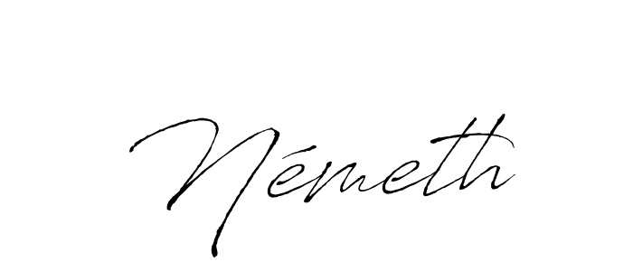 The best way (Antro_Vectra) to make a short signature is to pick only two or three words in your name. The name Németh include a total of six letters. For converting this name. Németh signature style 6 images and pictures png