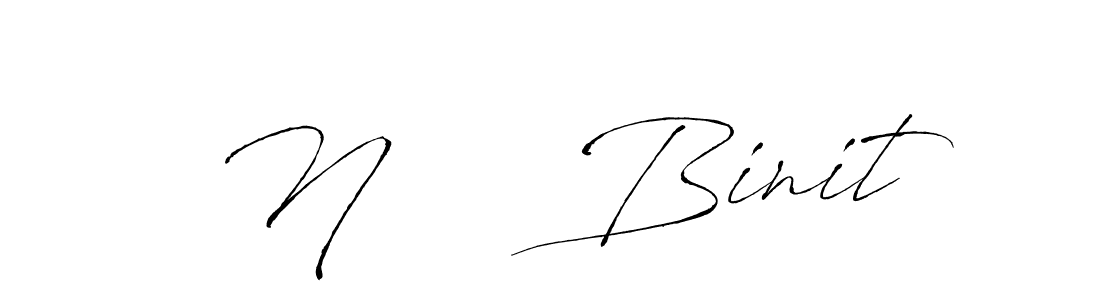 Create a beautiful signature design for name N     Binit. With this signature (Antro_Vectra) fonts, you can make a handwritten signature for free. N     Binit signature style 6 images and pictures png