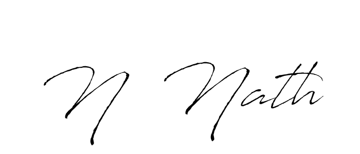 How to make N  Nath name signature. Use Antro_Vectra style for creating short signs online. This is the latest handwritten sign. N  Nath signature style 6 images and pictures png