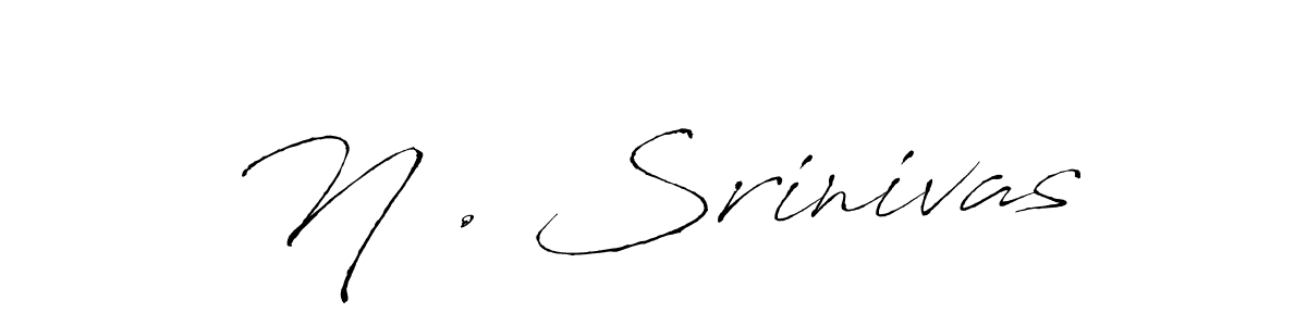 Design your own signature with our free online signature maker. With this signature software, you can create a handwritten (Antro_Vectra) signature for name N . Srinivas. N . Srinivas signature style 6 images and pictures png