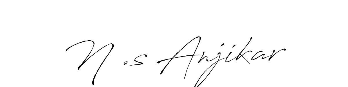 Also we have N .s Anjikar name is the best signature style. Create professional handwritten signature collection using Antro_Vectra autograph style. N .s Anjikar signature style 6 images and pictures png