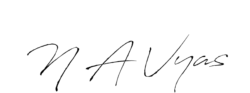 Also we have N A Vyas name is the best signature style. Create professional handwritten signature collection using Antro_Vectra autograph style. N A Vyas signature style 6 images and pictures png