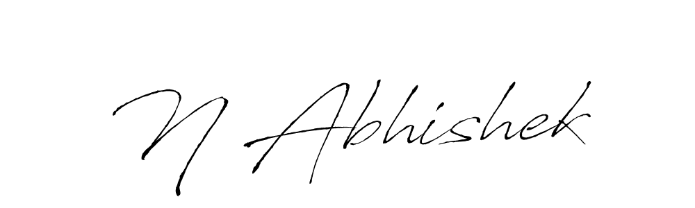 How to Draw N Abhishek signature style? Antro_Vectra is a latest design signature styles for name N Abhishek. N Abhishek signature style 6 images and pictures png