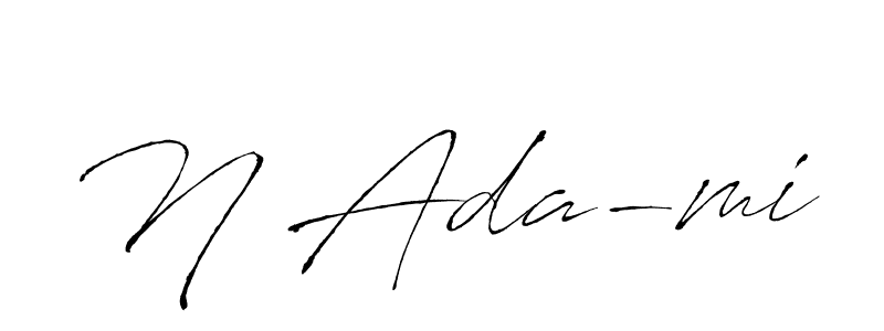Make a beautiful signature design for name N Ada-mi. Use this online signature maker to create a handwritten signature for free. N Ada-mi signature style 6 images and pictures png