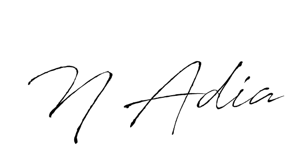 This is the best signature style for the N Adia name. Also you like these signature font (Antro_Vectra). Mix name signature. N Adia signature style 6 images and pictures png