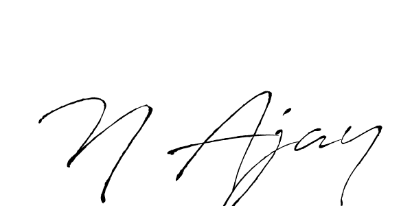 Use a signature maker to create a handwritten signature online. With this signature software, you can design (Antro_Vectra) your own signature for name N Ajay. N Ajay signature style 6 images and pictures png