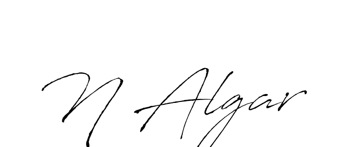 Design your own signature with our free online signature maker. With this signature software, you can create a handwritten (Antro_Vectra) signature for name N Algar. N Algar signature style 6 images and pictures png
