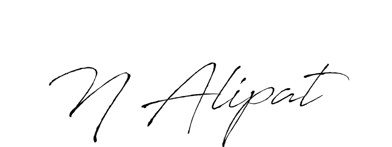 Similarly Antro_Vectra is the best handwritten signature design. Signature creator online .You can use it as an online autograph creator for name N Alipat. N Alipat signature style 6 images and pictures png