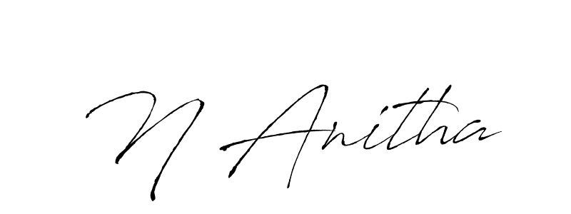 How to make N Anitha signature? Antro_Vectra is a professional autograph style. Create handwritten signature for N Anitha name. N Anitha signature style 6 images and pictures png