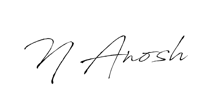 Antro_Vectra is a professional signature style that is perfect for those who want to add a touch of class to their signature. It is also a great choice for those who want to make their signature more unique. Get N Anosh name to fancy signature for free. N Anosh signature style 6 images and pictures png