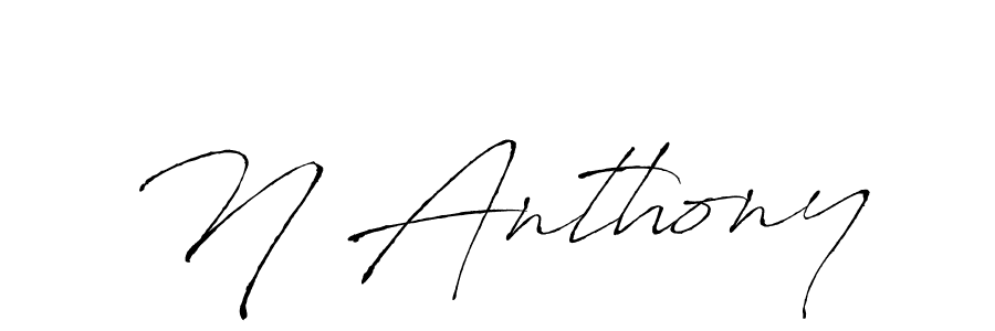 Create a beautiful signature design for name N Anthony. With this signature (Antro_Vectra) fonts, you can make a handwritten signature for free. N Anthony signature style 6 images and pictures png