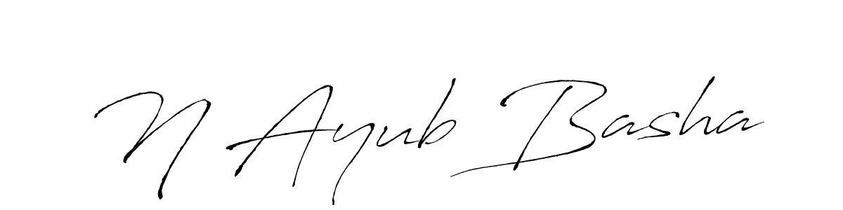 It looks lik you need a new signature style for name N Ayub Basha. Design unique handwritten (Antro_Vectra) signature with our free signature maker in just a few clicks. N Ayub Basha signature style 6 images and pictures png