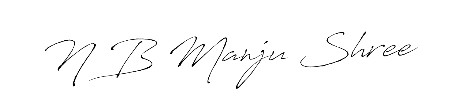 How to Draw N B Manju Shree signature style? Antro_Vectra is a latest design signature styles for name N B Manju Shree. N B Manju Shree signature style 6 images and pictures png