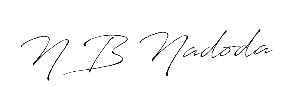 It looks lik you need a new signature style for name N B Nadoda. Design unique handwritten (Antro_Vectra) signature with our free signature maker in just a few clicks. N B Nadoda signature style 6 images and pictures png