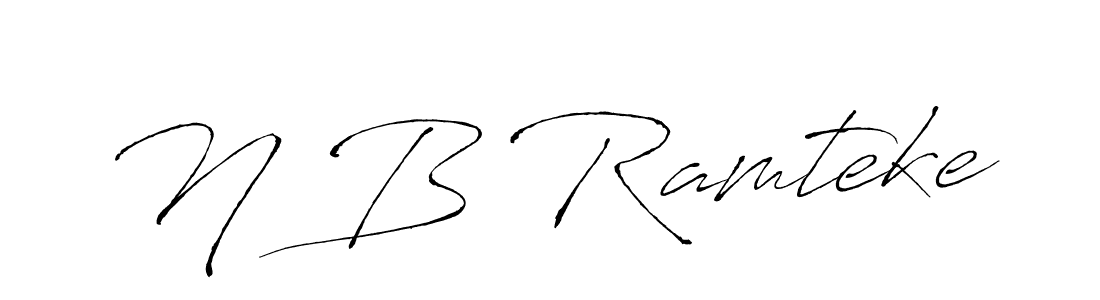 Also we have N B Ramteke name is the best signature style. Create professional handwritten signature collection using Antro_Vectra autograph style. N B Ramteke signature style 6 images and pictures png