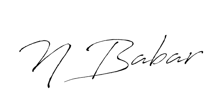 This is the best signature style for the N Babar name. Also you like these signature font (Antro_Vectra). Mix name signature. N Babar signature style 6 images and pictures png