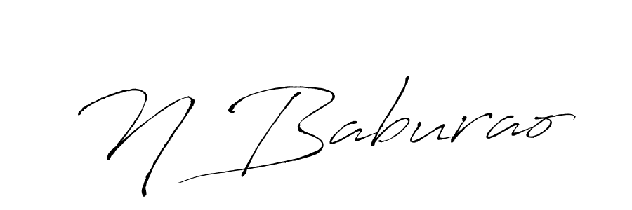 You should practise on your own different ways (Antro_Vectra) to write your name (N Baburao) in signature. don't let someone else do it for you. N Baburao signature style 6 images and pictures png