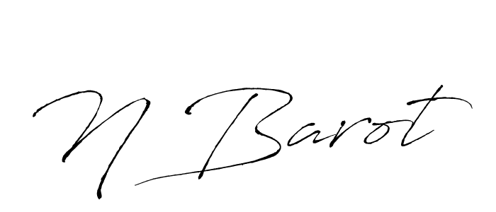 Make a beautiful signature design for name N Barot. Use this online signature maker to create a handwritten signature for free. N Barot signature style 6 images and pictures png