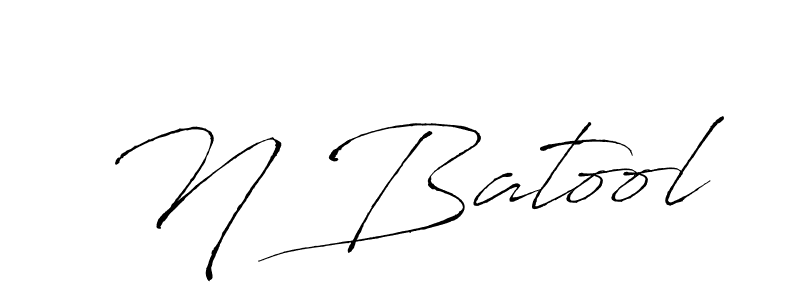 Make a beautiful signature design for name N Batool. Use this online signature maker to create a handwritten signature for free. N Batool signature style 6 images and pictures png