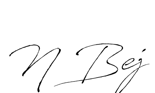 This is the best signature style for the N Bej name. Also you like these signature font (Antro_Vectra). Mix name signature. N Bej signature style 6 images and pictures png