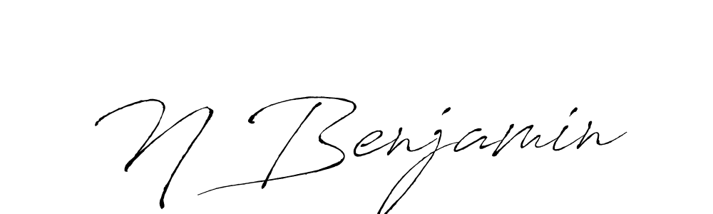 N Benjamin stylish signature style. Best Handwritten Sign (Antro_Vectra) for my name. Handwritten Signature Collection Ideas for my name N Benjamin. N Benjamin signature style 6 images and pictures png