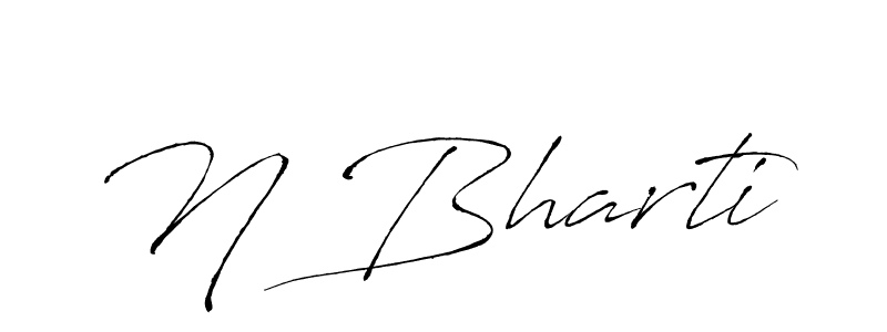 How to Draw N Bharti signature style? Antro_Vectra is a latest design signature styles for name N Bharti. N Bharti signature style 6 images and pictures png