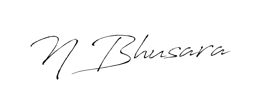 How to make N Bhusara signature? Antro_Vectra is a professional autograph style. Create handwritten signature for N Bhusara name. N Bhusara signature style 6 images and pictures png