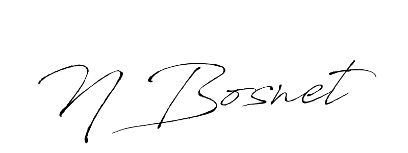 Also we have N Bosnet name is the best signature style. Create professional handwritten signature collection using Antro_Vectra autograph style. N Bosnet signature style 6 images and pictures png