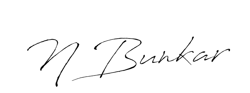 if you are searching for the best signature style for your name N Bunkar. so please give up your signature search. here we have designed multiple signature styles  using Antro_Vectra. N Bunkar signature style 6 images and pictures png