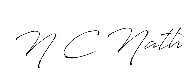 The best way (Antro_Vectra) to make a short signature is to pick only two or three words in your name. The name N C Nath include a total of six letters. For converting this name. N C Nath signature style 6 images and pictures png