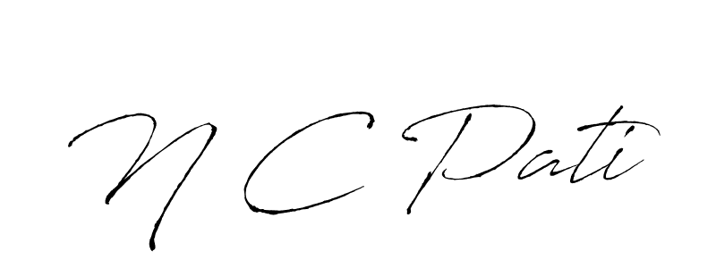 This is the best signature style for the N C Pati name. Also you like these signature font (Antro_Vectra). Mix name signature. N C Pati signature style 6 images and pictures png