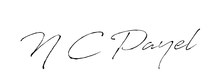 Also You can easily find your signature by using the search form. We will create N C Payel name handwritten signature images for you free of cost using Antro_Vectra sign style. N C Payel signature style 6 images and pictures png