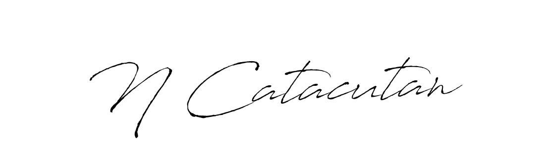 This is the best signature style for the N Catacutan name. Also you like these signature font (Antro_Vectra). Mix name signature. N Catacutan signature style 6 images and pictures png