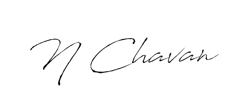 The best way (Antro_Vectra) to make a short signature is to pick only two or three words in your name. The name N Chavan include a total of six letters. For converting this name. N Chavan signature style 6 images and pictures png