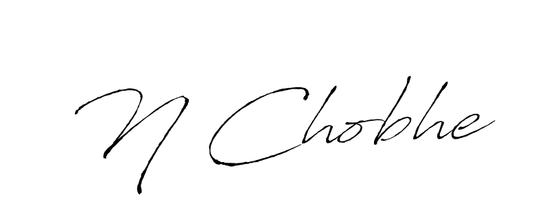 N Chobhe stylish signature style. Best Handwritten Sign (Antro_Vectra) for my name. Handwritten Signature Collection Ideas for my name N Chobhe. N Chobhe signature style 6 images and pictures png