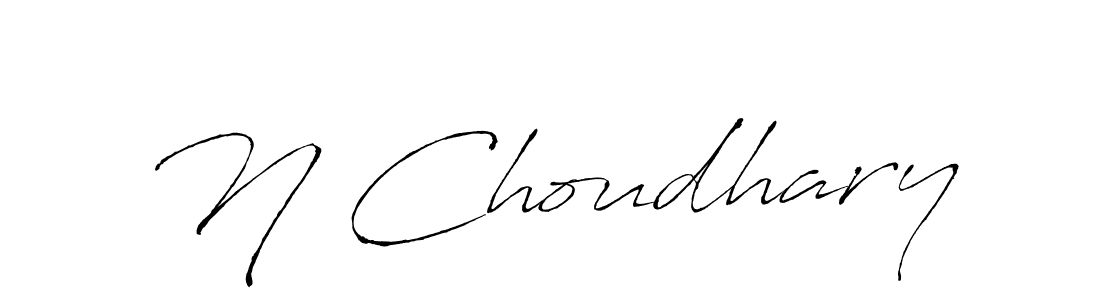 Also we have N Choudhary name is the best signature style. Create professional handwritten signature collection using Antro_Vectra autograph style. N Choudhary signature style 6 images and pictures png