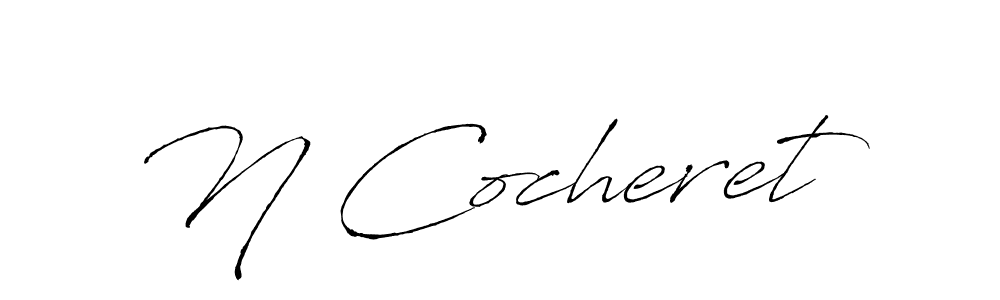 Here are the top 10 professional signature styles for the name N Cocheret. These are the best autograph styles you can use for your name. N Cocheret signature style 6 images and pictures png