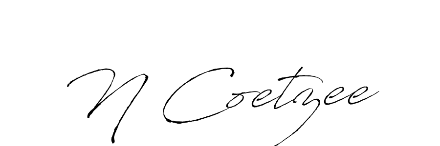 How to Draw N Coetzee signature style? Antro_Vectra is a latest design signature styles for name N Coetzee. N Coetzee signature style 6 images and pictures png