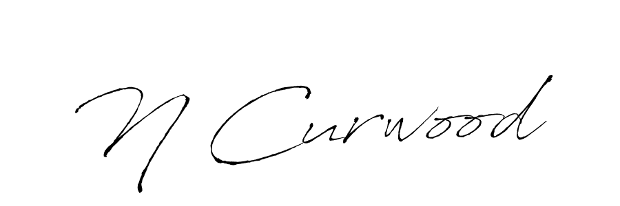 Make a beautiful signature design for name N Curwood. With this signature (Antro_Vectra) style, you can create a handwritten signature for free. N Curwood signature style 6 images and pictures png