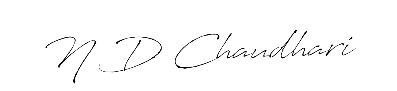 if you are searching for the best signature style for your name N D Chaudhari. so please give up your signature search. here we have designed multiple signature styles  using Antro_Vectra. N D Chaudhari signature style 6 images and pictures png