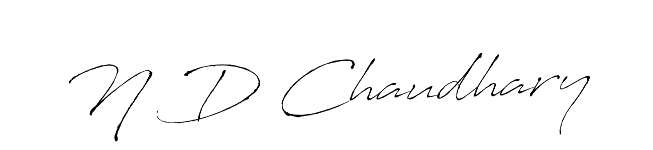 It looks lik you need a new signature style for name N D Chaudhary. Design unique handwritten (Antro_Vectra) signature with our free signature maker in just a few clicks. N D Chaudhary signature style 6 images and pictures png