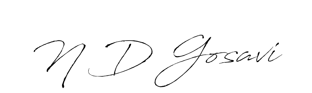 How to make N D Gosavi signature? Antro_Vectra is a professional autograph style. Create handwritten signature for N D Gosavi name. N D Gosavi signature style 6 images and pictures png