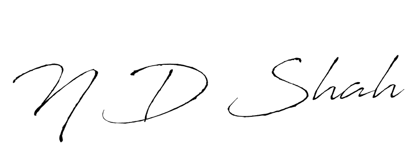 Also You can easily find your signature by using the search form. We will create N D Shah name handwritten signature images for you free of cost using Antro_Vectra sign style. N D Shah signature style 6 images and pictures png